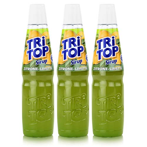 Tri Top Getränke-Sirup Zitrone-Limette 600ml - kalorienarm (3er Pack) von TRI TOP