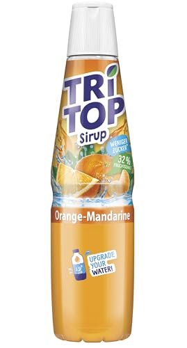 TRi TOP Orange-Mandarine | kalorienarmer Sirup für Erfrischungsgetränk, Cocktails oder Süßspeisen | wenig Zucker (1 x 600ml) von TRi TOP