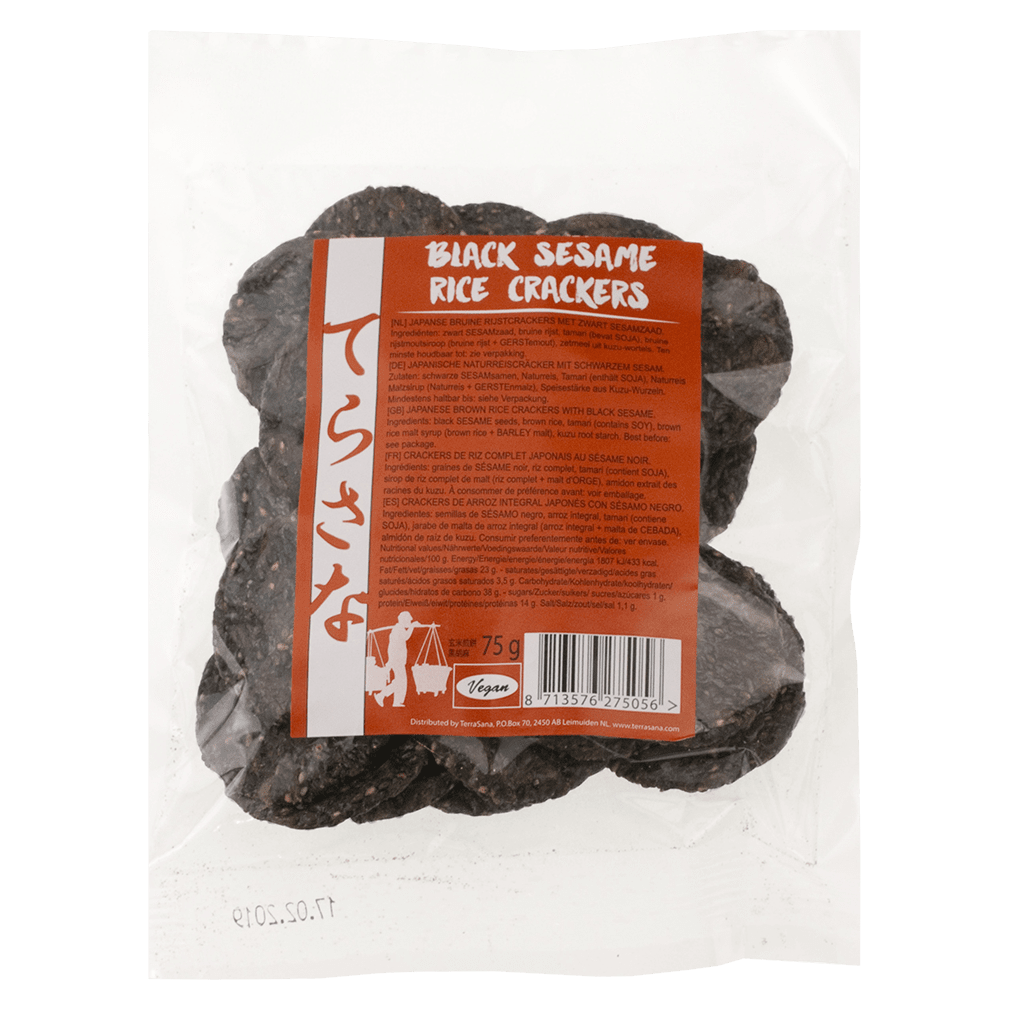 Naturreiscracker mit schwarzem Sesam von TS Import