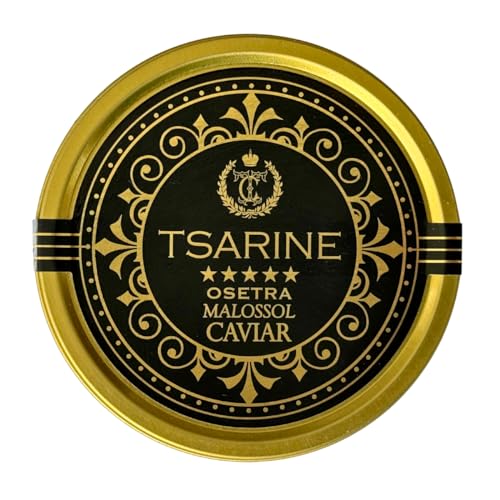 100 g Schwarzer Störkaviar | Sibirischer Stör | Acipenser baerii | Fischkaviar | Malossol-Kaviar | Schwarzer Kaviar | Marke - TSARINE Caviar | Kostenlose Express-Kühllieferung von TSARINE Caviar