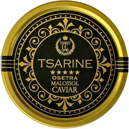 Schwarzer Störkaviar | Sibirischer Stör | Acipenser baerii | Fischkaviar | Malossol-Kaviar | Schwarzer Kaviar | Marke - TSARINE Caviar | Kostenlose Express-Kühllieferung (30g) von TSARINE Caviar
