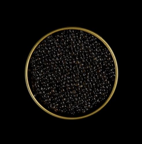 500 g Schwarzer Störkaviar | Sibirischer Stör | Acipenser baerii | Fischkaviar | Malossol-Kaviar | Schwarzer Kaviar | Marke - TSARINE Caviar | Kostenlose Express-Kühllieferung von TSARINE Caviar