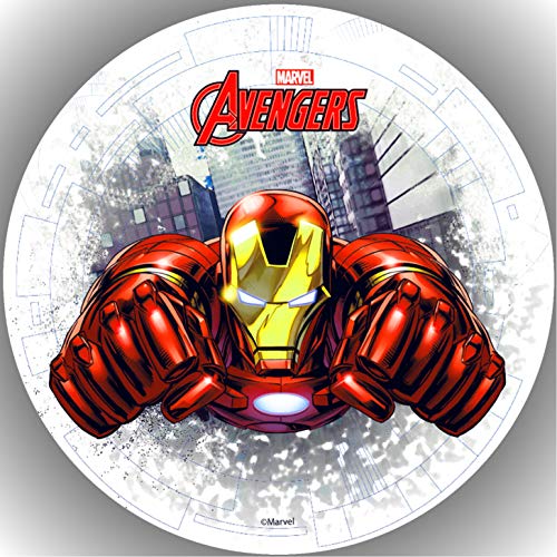 Premium Esspapier Oblate Tortenbild, Essbares Foto für Torten, Tortenaufleger Ø 20cm Iron Man T27 von Shanrya