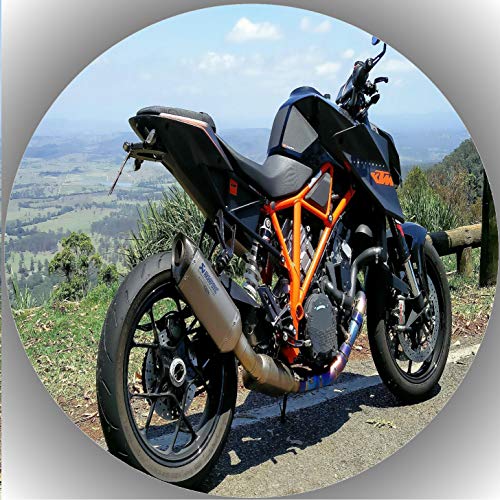 Premium Esspapier Oblate Tortenbild, Essbares Foto für Torten, Tortenaufleger Ø 20cm Motorrad T7 von TTS-24