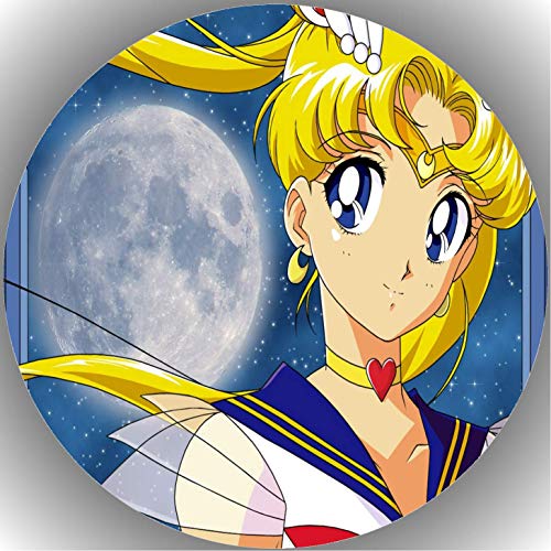 Premium Esspapier Oblate Tortenbild, Essbares Foto für Torten, Tortenaufleger Ø 20cm Sailor Moon T6 von Shanrya