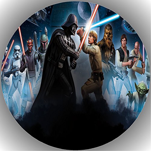 Premium Esspapier Oblate Tortenbild, Essbares Foto für Torten, Tortenaufleger Ø 20cm Star Wars T41 Premium Esspapier Oblate Tortenbild, Essbares Foto für Torten, Tortenaufleger Ø 20cm Star Wars T41 von Shanrya