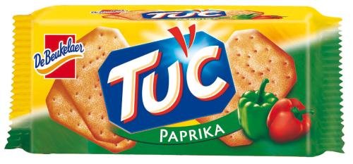 TUC Paprika Cracker, 18er Pack (18x 100 g Packung) von Tuc