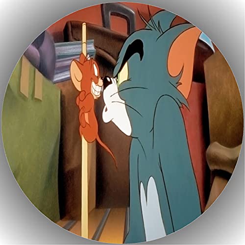 Tortenaufleger Tortenbild Geburtstag Fondant Zuckerpapier Ø 20 cm Tom & Jerry Nr. 4 von TV-24