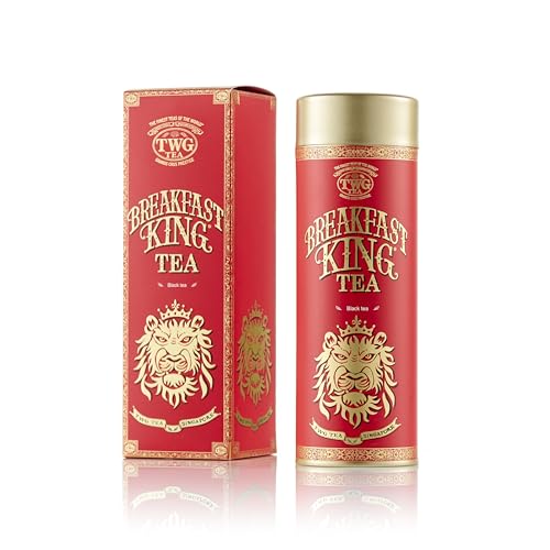 TWG Tea | Breakfast King Tea | Schwarzer Tee | Ginseng | Haute Couture Dose, 130G | Geschenkset von TWG