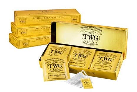 TWG Singapore - The Finest Teas of the World - London Breakfast Tee - 15 Handnaht Teebeutel aus reiner Baumwolle TWG Singapore - The Finest Teas of the World - London Breakfast Tee - 15 Handnaht Teebeutel aus reiner Baumwolle von TWG Singapore