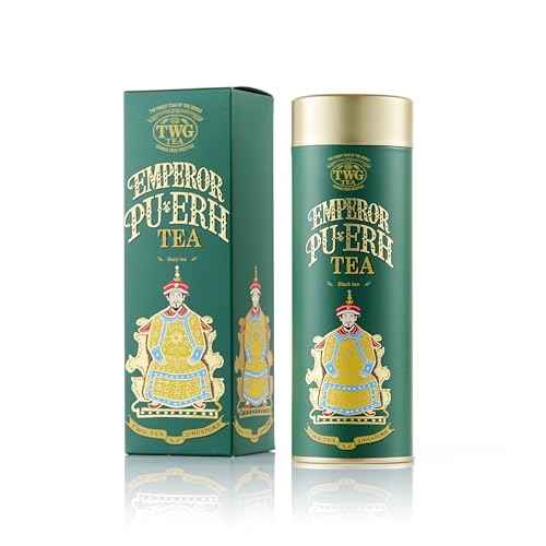 TWG Tea | Emperor Pu-Erh Tea | Schwarzer Tee | Stark und Erdig | Haute Couture Dose, 100G | Geschenkset von TWG Tea