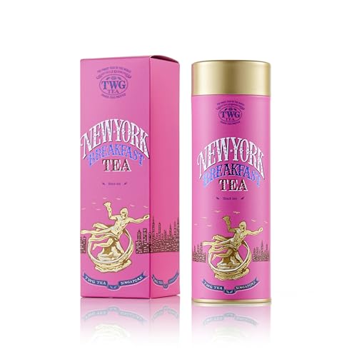 TWG Tea | New York Breakfast Tea | Schwarzer Tee | Kakaoschale | Haute Couture Dose, 100G | Geschenkset von TWG Tea