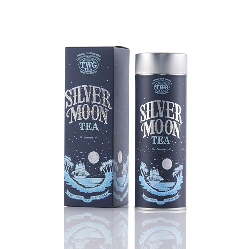 TWG Tea | Silver Moon Tea | Grüner Tee | Erdbeere | Haute Couture Dose, 100G | Geschenkset von TWG