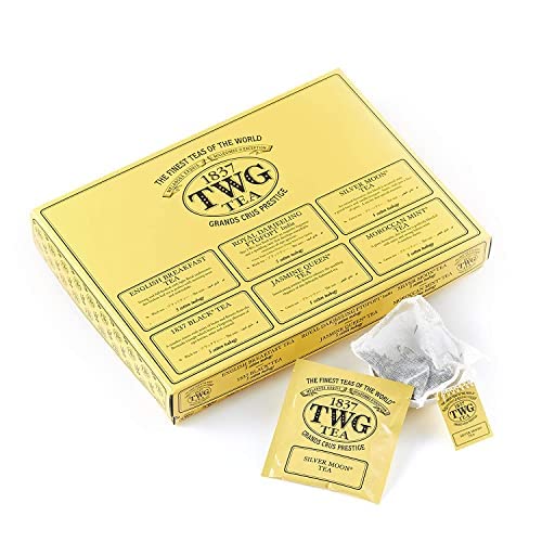 TWG Singapore - The Finest Teas of the World - Earl Grey Buddha - 15 Handnaht Teebeutel aus reiner Baumwolle von TWG