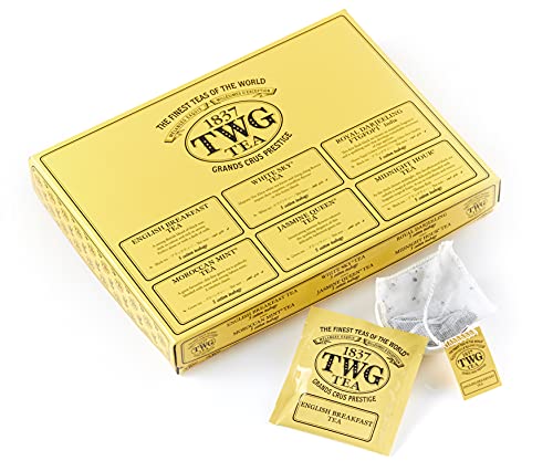 TWG Singapore - The Finest Teas of the World - Empire Tea Selection - 30 Handnaht Teebeutel aus reiner Baumwolle TWG Singapore - The Finest Teas of the World - Empire Tea Selection - 30 Handnaht Teebeutel aus reiner Baumwolle von TWG Tea