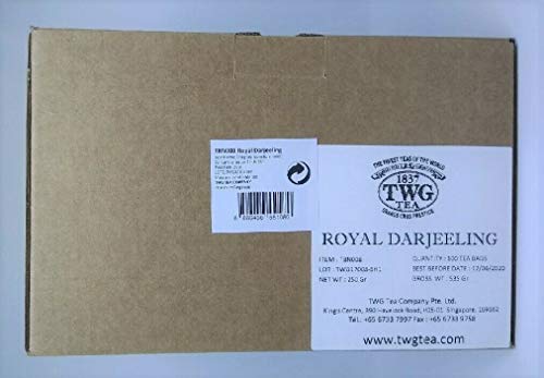 TWG Singapore - The Finest Teas of the World - Royal Darjeeling Tee - Hauptteil 100 Seide Teebeutel von TWG