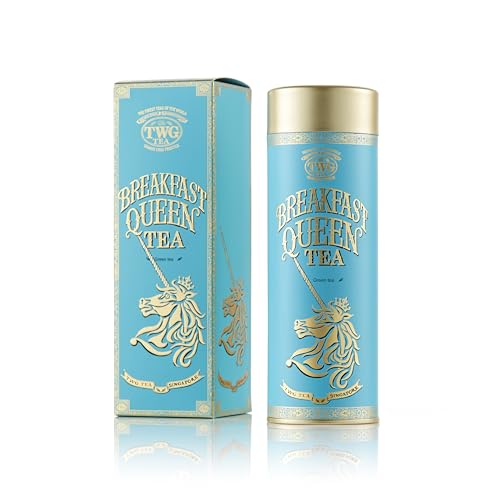 TWG Tea | Breakfast Queen Tea | Grüner Tee | Rosenblätter | Haute Couture Dose, 100G | Geschenkset von TWG