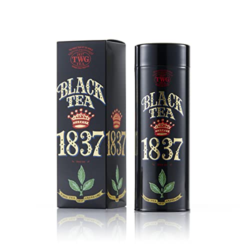 TWG Tea | 1837 Black Tea | Schwarzer Tee | Früchte & Blumen | Haute Couture Dose, 100G | Geschenkset von TWG Tea
