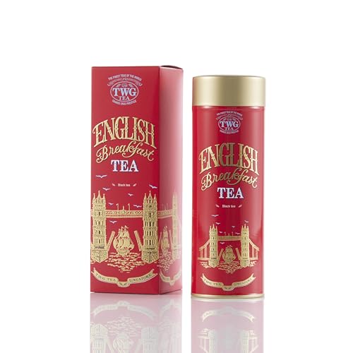 TWG Tea | English Breakfast Tea | Schwarzer Tee | Vollmundig Mit Blumigen Untertönen | Haute Couture Dose, 110G | Geschenkset von TWG