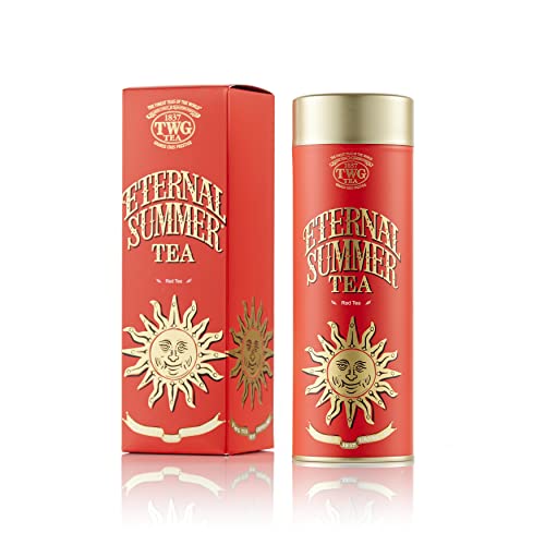 TWG Tea | Eternal Summer Tea | Rooibos | Hibiskus, Rote Johannisbeere und Rose | Haute Couture Dose, 100G | Geschenkset von TWG Tea