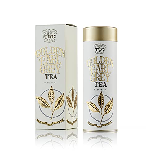 TWG Tea | Golden Earl Grey Tea | Schwarzer Tee | Bergamotte | Haute Couture Dose, 100G | Geschenkset von TWG Tea