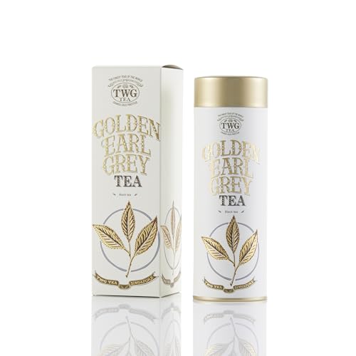 TWG Tea | Golden Earl Grey Tea | Schwarzer Tee | Bergamotte | Haute Couture Dose, 100G | Geschenkset von TWG