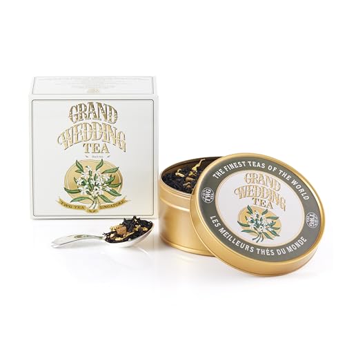 TWG Tea | Grand Wedding Tea | Schwarzer Tee | Ananas- und Ringelblumenblätter | Kaviardose, 100G | Geschenkset von TWG Tea