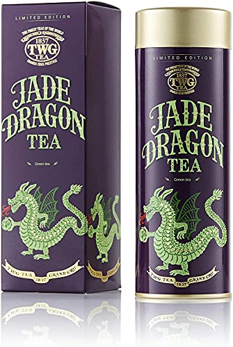 TWG Tea | Jade Dragon Tea | Grüner Tee | Intensiv und Geschmackvoll | Haute Couture Dose, 100G | Geschenkset von TWG Tea