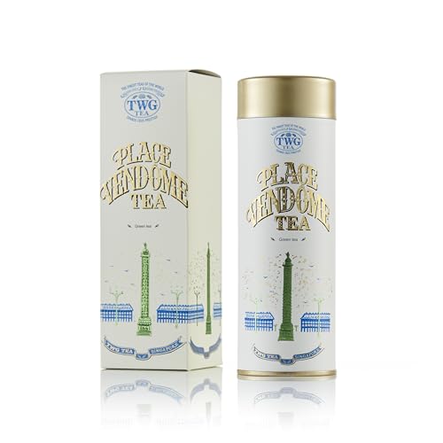 TWG Tea | Place Vendôme Tea | Grüner Tee | Nüsse und Tropische Früchte | Haute Couture Dose, 100G | Geschenkset von TWG Tea