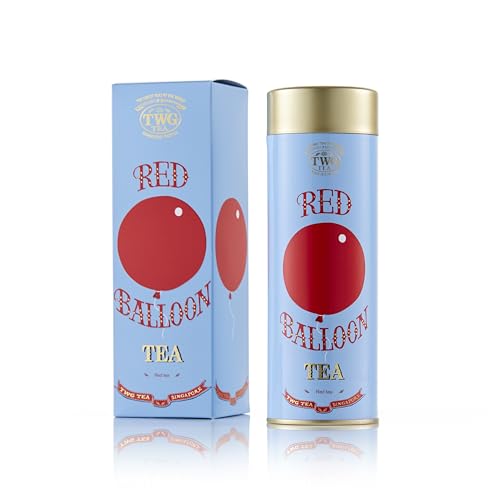 TWG Tea | Red Balloon Tea | Rooibos-Tee | Kokosnuss & Blaubeeren | Haute Couture Dose, 100G | Geschenkset von TWG