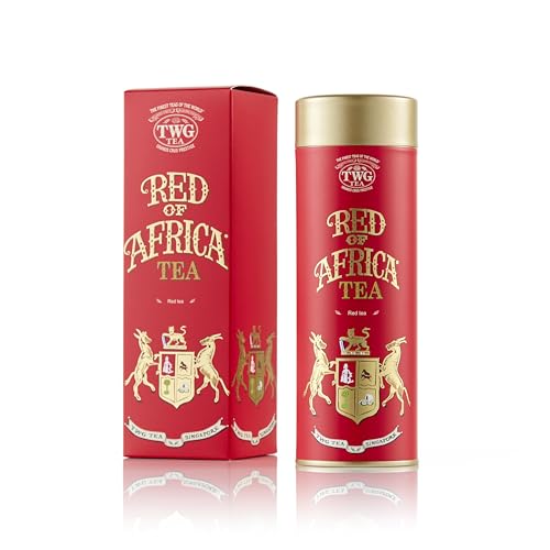 TWG Tea | Red of Africa Tea | Rooibos-Tee | Zitronenmelissenblätter & Ringelblume | Haute Couture Dose, 100G | Geschenkset von TWG Tea