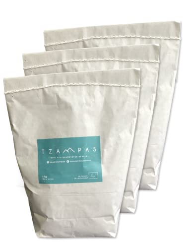 3er Sparpaket TZAMPAS Mehl aus gerösteter Gerste - Tsampa aus Anbau in Baden-Württemberg | Frei von Zusatz- und Konservierungsstoffen (3X1KG) von TZAMPAS