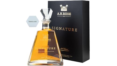 A.H. Riise Signature Master Blender Collection | Karibische Premium-Rum-Spezialität | 700ml | 43,9% Vol. | Lieblich-Süß | inkl. Tabakland-Untersetzer von Tabakland ...ALLES WAS ANMACHT!