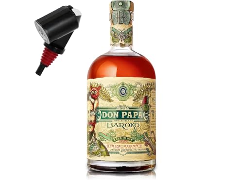 Don Papa Baroko Rum + Glaskugelportionierer Naturkorkaufsatz zum feinen Dosieren von Tabakland ...ALLES WAS ANMACHT!