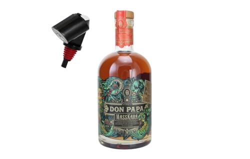 Don Papa Masskara Rum + Bottle Master 3000 Ausgießer zum feinen Dosieren von Tabakland ...ALLES WAS ANMACHT!