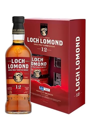 LOCH LOMOND Single Malt Scotch Whisky 12 Jahre 46% Vol. mit 2 Gläsern von Tabakland ...ALLES WAS ANMACHT!
