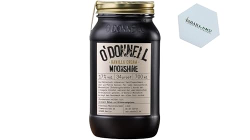 Likör O'DONNELL MOONSHINE Vanilla Cream 17% Vol. 700ml – Cremiger Vanillelikör der Extraklasse von Tabakland ...ALLES WAS ANMACHT!