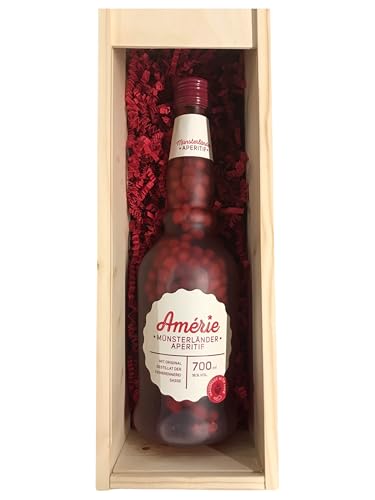 Sasse Amérie Münsterländer Aperitif 700ml 16% vol. – Fruchtiger Himbeerlikör in stilvoller Holzbox – Original aus der Feinbrennerei Sasse – Sasse Amérie Münsterländer Aperitif 700ml 16% vol. – Fruchtiger Himbeerlikör in stilvoller Holzbox – Original aus der Feinbrennerei Sasse – von Tabakland ...ALLES WAS ANMACHT!
