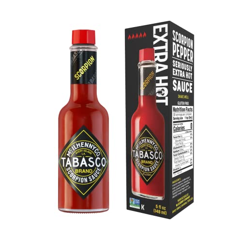 Tabasco Scorpion Pepper Sauce, 1x 148ml, scharfe Chili Sauce, 100% natürlich, Glasflasche von TABASCO