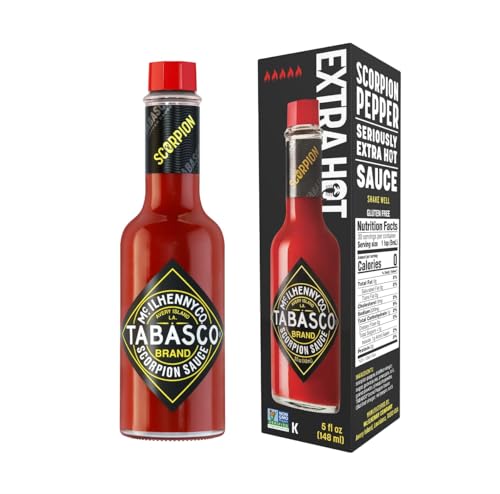 Tabasco Scorpion Pepper Sauce, 1x 148ml, scharfe Chili Sauce, 100% natürlich, Glasflasche von TABASCO