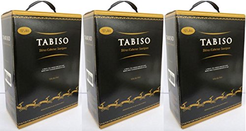 3 x TABISO CABERNET SAUVIGNON SHIRAZ Bag in Box 3 LITER 15% Incl. Goodie von Flensburger Handel von Tabiso