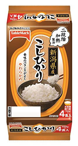 TableMark gekochten Reis Niigata Koshihikari geteilt 150gX4 Mahlzeiten von テーブルマーク