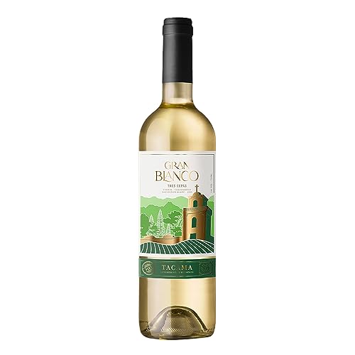Vino Gran Blanco TACAMA, 13,5% vol, 750ml - Peruanischer Weißwein aus den Rebsorten Chenin, Sauvignon Blanc und Chardonnay von Tacama