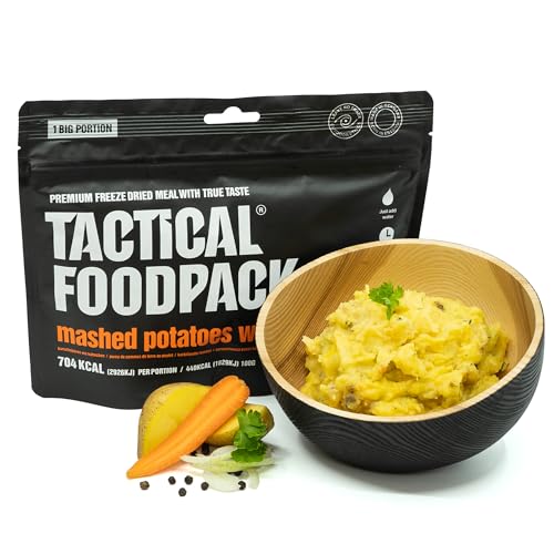 Tactical Foodpack Kartoffelpüree mit Hähnchen - Gefriergetrocknete Mahlzeiten I zum Verzehr bereit I MRE I Survival I Outdoor Nahrung I Trekking Nahrung I Expedition I Büro Tactical Foodpack Kartoffelpüree mit Hähnchen - Gefriergetrocknete Mahlzeiten I zum Verzehr bereit I MRE I Survival I Outdoor Nahrung I Trekking Nahrung I Expedition I Büro von Tactical Foodpack