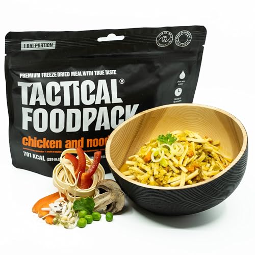 Tactical Foodpack Nudeln mit Hähnchen- Kokos- Sauce in großer Portion - Gefriergetrocknete Mahlzeiten I zum Verzehr bereit I MRE I Survival I Outdoor Nahrung I Trekking Nahrung I Expedition I Büro Tactical Foodpack Nudeln mit Hähnchen- Kokos- Sauce in großer Portion - Gefriergetrocknete Mahlzeiten I zum Verzehr bereit I MRE I Survival I Outdoor Nahrung I Trekking Nahrung I Expedition I Büro von Tactical Foodpack