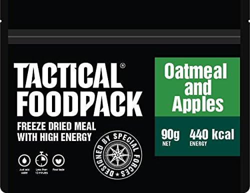 Tactical Foodpack Oatmeal and Apples - Freeze Dried Meals I Ready to Eat I MRE I Survival I Outdoor Food I Trekking Food I Expedition I Office Tactical Foodpack Oatmeal and Apples - Freeze Dried Meals I Ready to Eat I MRE I Survival I Outdoor Food I Trekking Food I Expedition I Office von Tactical Foodpack