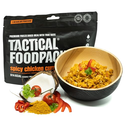 Tactical Foodpack Scharfes Hähnchen-Curry 120g - Gefriergetrocknete Mahlzeiten I zum Verzehr bereit I MRE I Survival I Outdoor Nahrung I Trekking Nahrung I Expedition I Büro Tactical Foodpack Scharfes Hähnchen-Curry 120g - Gefriergetrocknete Mahlzeiten I zum Verzehr bereit I MRE I Survival I Outdoor Nahrung I Trekking Nahrung I Expedition I Büro von Tactical Foodpack