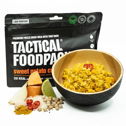 Tactical Foodpack Süßkartoffel-Curry in großer Portion - Gefriergetrocknete Mahlzeiten I zum Verzehr bereit I MRE I Survival I Outdoor Nahrung I Trekking Nahrung I Expedition I Büro Tactical Foodpack Süßkartoffel-Curry in großer Portion - Gefriergetrocknete Mahlzeiten I zum Verzehr bereit I MRE I Survival I Outdoor Nahrung I Trekking Nahrung I Expedition I Büro von Tactical Foodpack