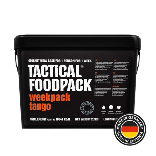 Tactical Foodpack Weekpack Tango (21 Mahlzeiten) - Gefriergetrocknete Mahlzeiten I zum Verzehr bereit I MRE I Survival I Outdoor Nahrung I Trekking Nahrung I Expedition I Office von Tactical Foodpack