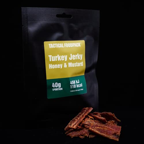 Tactical Foodpack en-Cas – Truthahnfleisch mit Honig und Senf getrocknet von Tactical Foodpack